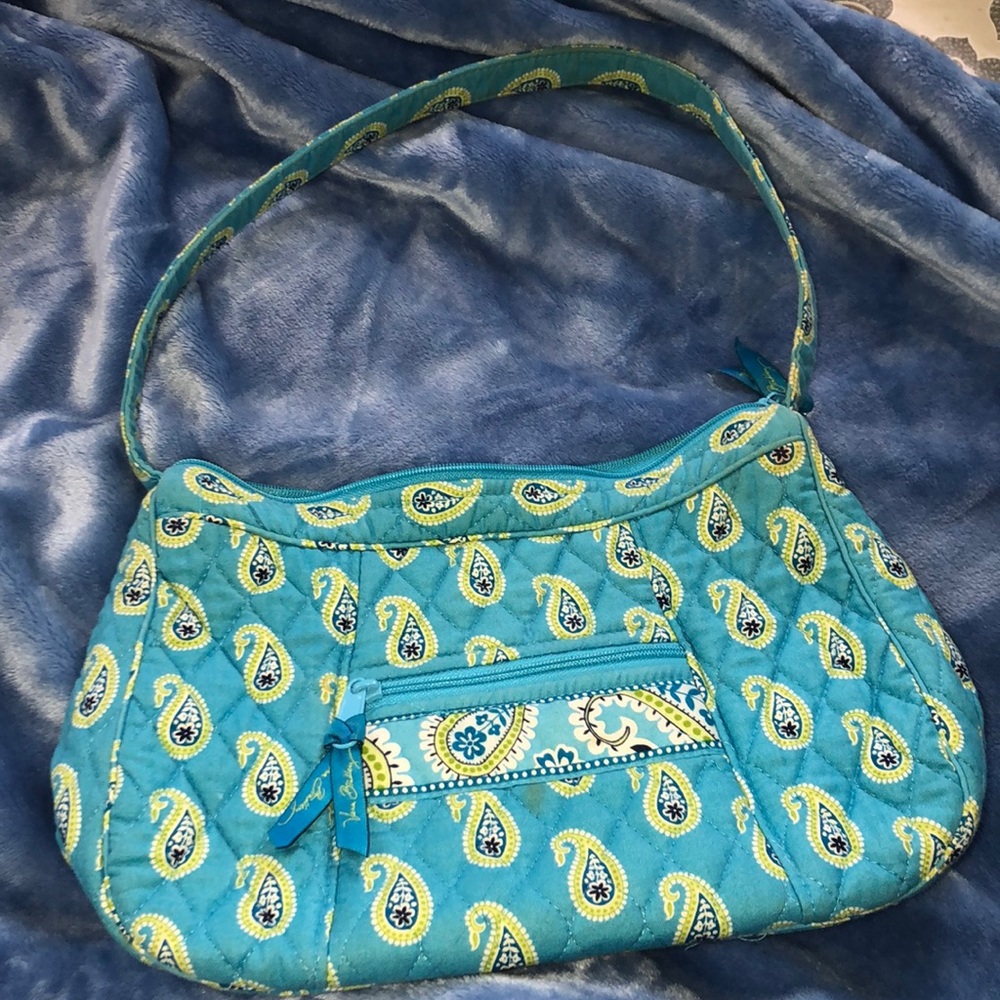 VERA BRADLEY BLUE SMALL PURSE BLUE/SHOULDER BAG